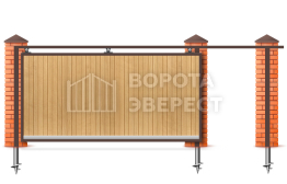 Откатные ворота навесные 1980×2100 ВЭ-5138