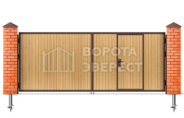 Деревянные распашные ворота 1500×3000 ВЭ-2460
